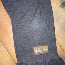 Load image into Gallery viewer, heathered wide leg ruffle pant 6
