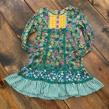 Load image into Gallery viewer, Flowers and dots ruffle dress
