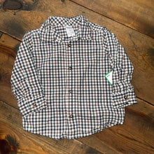 Load image into Gallery viewer, Plaid button up shirt &amp; Vest 12M
