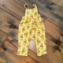 Load image into Gallery viewer, Winnie the Pooh Bear gauze overalls 12m
