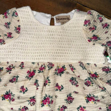 Load image into Gallery viewer, long sleeve floral muslin dress 3T
