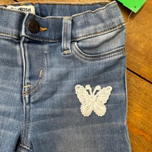 Load image into Gallery viewer, Butterfly Patch Adjustable Waist Jegging 4T

