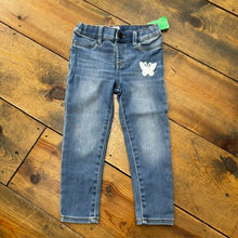Load image into Gallery viewer, Butterfly Patch Adjustable Waist Jegging 4T
