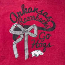 Load image into Gallery viewer, University of Arkansas Razorbacks Bow Tee 5T
