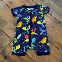 Load image into Gallery viewer, Bamboo Dragon Short Sleeper 6/12M
