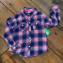 Load image into Gallery viewer, Flannel Pearl Snap Western Shirt 2T
