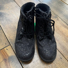 Load image into Gallery viewer, side zip sparkle combat boot 3Y
