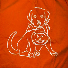 Load image into Gallery viewer, halloween Puppy and pumpkin tee 3T
