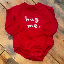 Load image into Gallery viewer, HUG ME Valentine's Bodysuit Romper 18M
