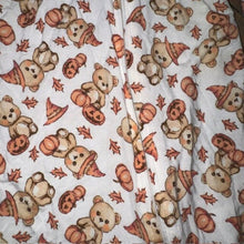 Load image into Gallery viewer, Fall Bamboo Bear Halloween Footed Sleeper 6M
