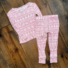 Load image into Gallery viewer, Waffle Knit Christmas Bamboo 2-PC Pajamas 2T **AS IS**
