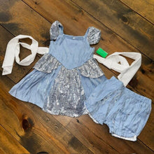 Load image into Gallery viewer, HANDMADE Cinderella Dress &amp; Bloomer 2/3T
