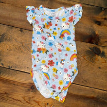 Load image into Gallery viewer, Hello Kitty by Sanrio Bamboo Ruffled Bodysuit 12/18M
