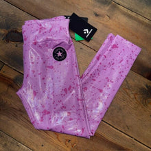 Load image into Gallery viewer, NEW! Metallic Sparkle Athletic Leggings 10/12
