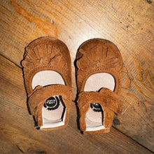 Load image into Gallery viewer, Leather Moccassin Mary Jean Shoes 6/12M
