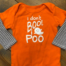 Load image into Gallery viewer, Halloween I Don't boo....bodysuit 3/6M
