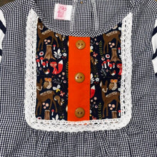 Load image into Gallery viewer, Gingham Plaid Woodland Animals Bell Bottom Outfit 7
