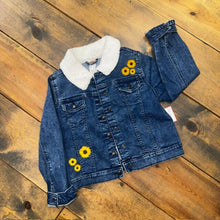 Load image into Gallery viewer, Embroidered Sunflower Denim Jacket 8
