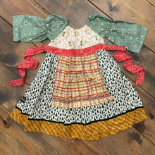 Load image into Gallery viewer, Christmas Tree Topper Peasant Dress 6
