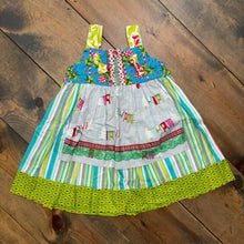 Load image into Gallery viewer, Christmas ON THE LINE Knot Dress 4T
