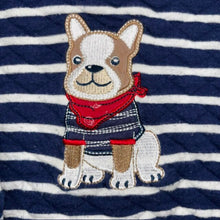 Load image into Gallery viewer, Striped puppy quilted top 24M
