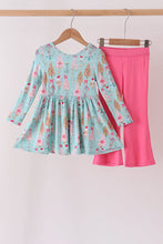 Load image into Gallery viewer, Coquette Christmas Tree Bamboo Outfit 3T
