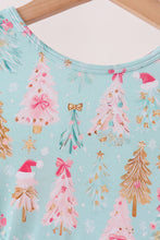 Load image into Gallery viewer, Coquette Christmas Tree Bamboo Outfit 12M
