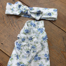 Load image into Gallery viewer, rose pattern legging &amp; headband 6M
