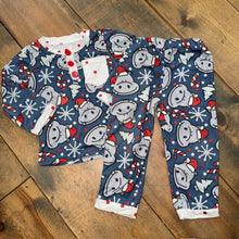Load image into Gallery viewer, Christmas Hippo pajamas 2T
