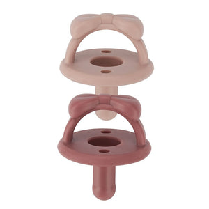 SWEETIE SOOTHER PACI SET - Clay & Rosewood
