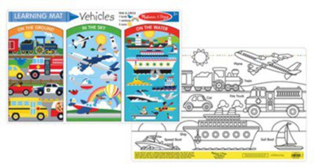 LEARNING MAT - Vehicles