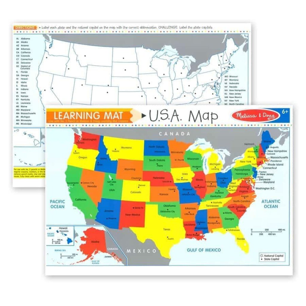 LEARNING MAT - USA Map