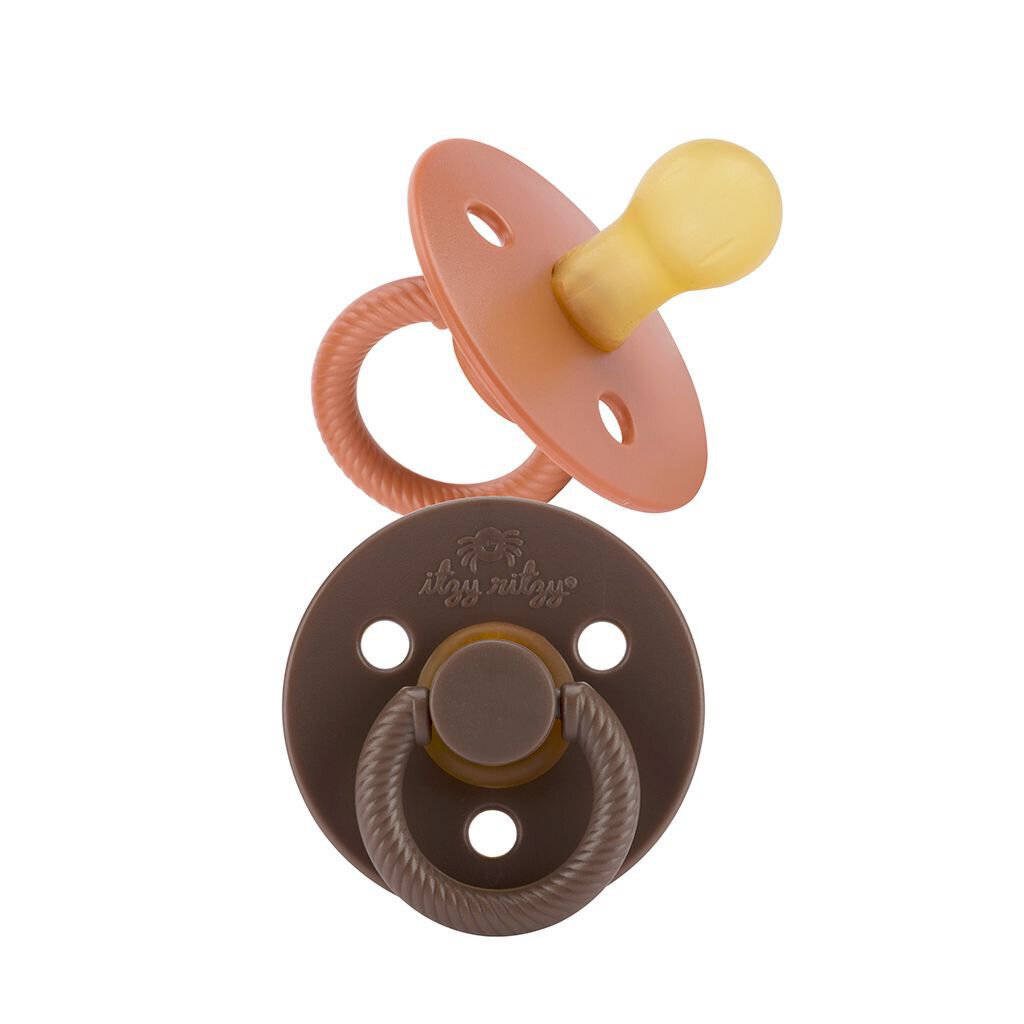 ITZY SOOTHER™ NATURAL RUBBER PACIFIER Chocolate & Caramel