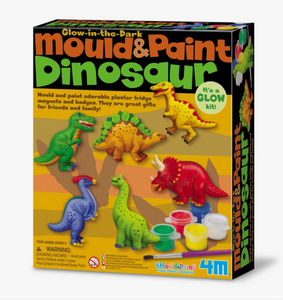 Glow-in-The-Dark Mould & Paint Dinosaur Art Kit